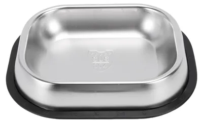Obrázek produktu pro Nerezová miska pro psy, miska na krmení a vodu pro kočky, protiskluzová podložka pro každodenní krmení domácích mazlíčků, velká, 30 x 24 cm