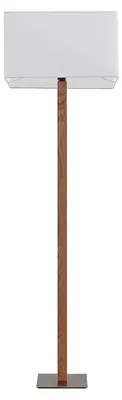 Produktbild von Lucande Heily Stehleuchte, Holz, eckig, weiß