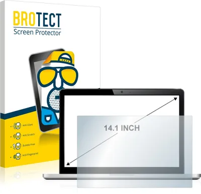 Produktbild von BROTECT Schutzfolie für Notebooks mit 35.8 cm (14.1 Zoll) Displays 305 x 190 mm matt entspiegelt
