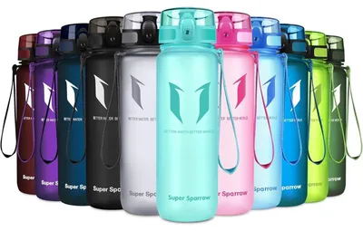 Produktbild von Trinkflasche Tritan Wasserflasche 500 ml Minze BPA-frei