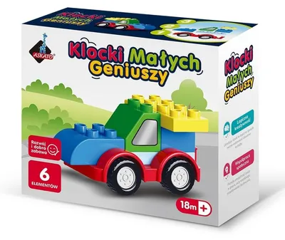 Produktbild von Klocki małych geniuszy Autko 6 elementów