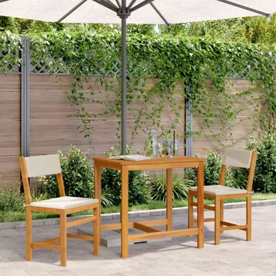 Obrázok produktu pre Maison Exclusive – 3-dielna sada balkónového nábytku s vankúšmi z masívneho dreva akácie