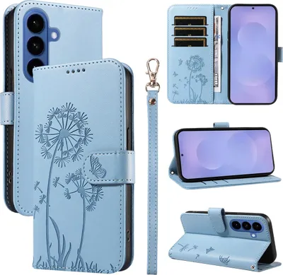 Produktbild von Samsung Galaxy S26 Hülle - Coverup Pusteblume Klapphülle - Hellblau