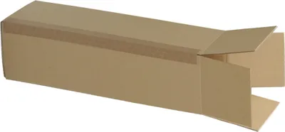 Produktbild von 400 Versandhülsen 180 x 180 x 765 mm Faltkartons zweiwellig braun