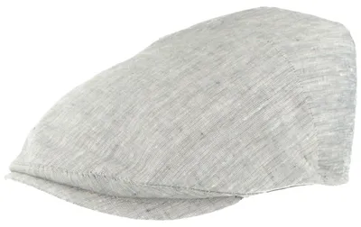 Sehr leichte einfarbige Flatcap aus 100% Leinen von Hut-Breiter in blau