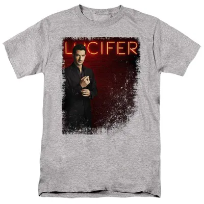 Obrázek produktu pro Tričko Lucifer – uni, pánské/dámské, model TV37742 (velikost 5XL), barva: sportovní heather