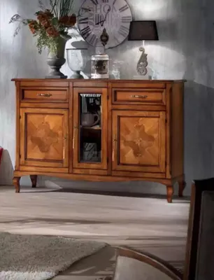 Produktbild von Italienische Möbel Echtes Holz Sideboard Neu Kommode Schrank Wohnzimmer