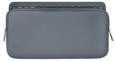 Produktbild von kwmobile Tastatur-Hülle kompatibel mit Logitech K380 - Neopren Schutzhülle Case Tasche für Tastatur - Neoprentasche für Keyboard - Grau