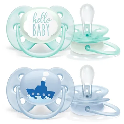 Obrázok produktu pre Philips AVENT Cumlk Ultrasoft Premium text 0-6m chlapec 2 ks
