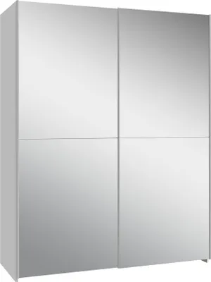 Produktbild von Furniture24 Kleiderschrank Schach&Matt Shms72235-120 Schiebtürenschrank Forte Weiß