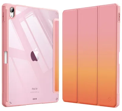 Produktbild von Fintie Hybrid Hülle für iPad Air 11 Zoll M4/M3/M2 (2026/2025/2024), iPad Air 5./4. Gen (2022/2020) 10,9 Zoll, mit Stifthalter, stoßfeste Schutzhülle mit transparenter Hartschale, Sonnenuntergang