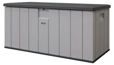 Produktbild von Lifetime Kunststoff Gartenbox 570 Liter Auflagenbox &  Gartentruhe Lichtgrau 72x151x70 cm