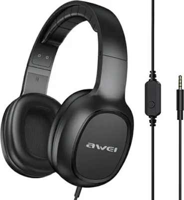 Obrázok produktu pre Slúchadlá do uší Awei Gm-6 Jack 3,5 mm Black/Black