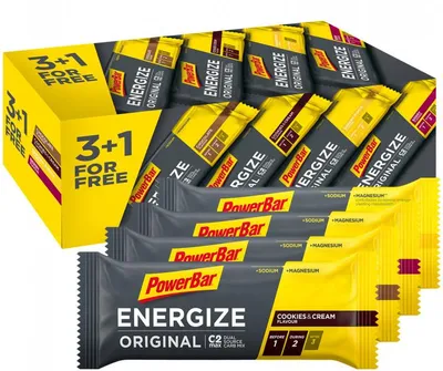 Produktbild von Powerbar Energize Original 3+1 Riegel Box, - multiflavor