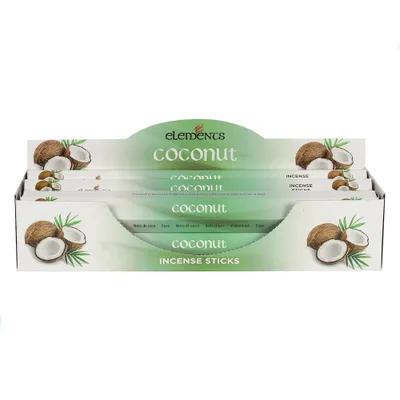 Produktbild von Elements - Räucherstäbchen, Kokosnuss 6er-Pack SD2519 (Einheitsgröße) (Grün)