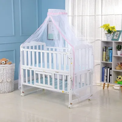 Obrázok produktu pre Detská Klamboe 60 x 450 cm, Moskytiéra, Ochrana proti hmyzu, pre Kolísku a Posteľ