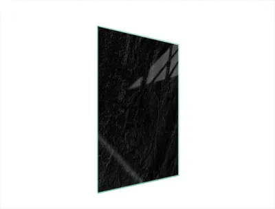 Produktbild von Herdabdeckplatte 35x52 Glaskeramikkochfeld Abdeckung Spritzschutz Glasplatte Deko Schneidebrett Schiefer Schwarz