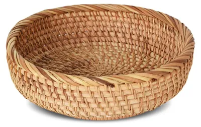 Obrázek produktu pro Omgoods - Kulaté proutěné podnosy - Ručně tkané dekorativní koše