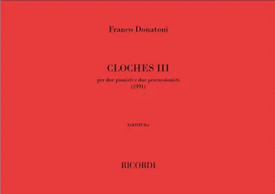 Produktbild von Cloches 3per 2 pianisti e 2 peruccionisti