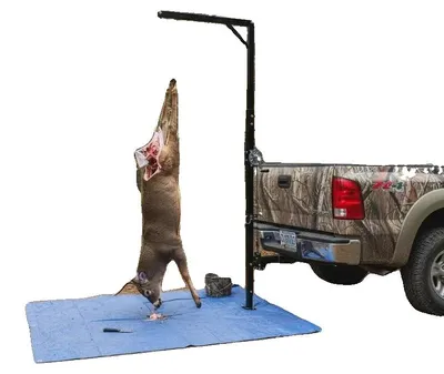Obrázek produktu pro Přístroj pro zvedání zvířat (např. srnců) pro nákladní vozidla, nosnost 226,8 kg, ruční naviják, barva: armádní zelená