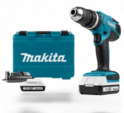 Obrázek produktu pro Akumulátorová příklepová vrtačka Makita HP457DWE 18 V, 1,5 Ah se 2 akumulátory