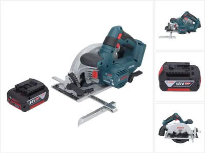 Produktbild von Bosch GKS 18V-57-2 Professional Akku Handkreissäge 18 V 165 mm Brushless + 1x Akku 4,0 Ah - ohne Ladegerät