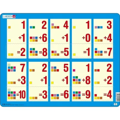 Productafbeelding van LARSEN Puzzel: Optellen tot tien, 10 stukjes