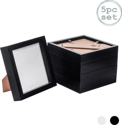 Produktbild von 6x6 Fotorahmen Bilderrahmen in Schwartz - stehend und hängend x5
