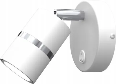 Obrázek produktu pro Nástěnné svítidlo, stropní svítidlo, bílá, chrom, otočné LED, GU10, polské svítidlo