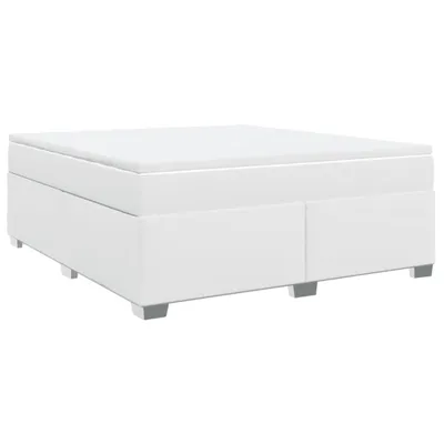 Productafbeelding van vidaXL Boxspringbed met matras, wit, 180x200 cm, kunstleer