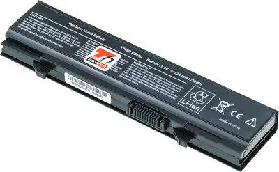 Zdjęcie produktu dla T6 Power bateria do laptopa Dell, numer części 312-0762, Li-Ion, 11,1 V, 5200 mAh (58 Wh), czarny
