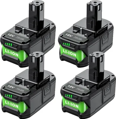 Zdjęcie produktu dla Zamiennik akumulatora Roybi P108, pojemność 6000 mAh, podwójna ładowarka w zestawie, 4 akumulatory