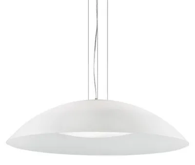 Immagine prodotto di Sospensione Moderna Lena Vetro Bianco 3 Luci E27 D74Cm