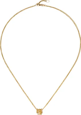 Produktbild von Collier Kette mit Anhänger 585 Gold Gelbgold 24 Diamanten Brillanten 45 cm