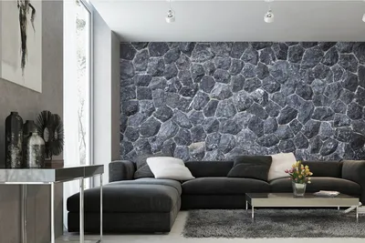 Produktbild von Vlies Fototapete SCHWARZER STEIN TEXTUR 375 x 250 cm (inkl. Kleister) - Vlies Tapete, Wandtapete, Wandbilder - Tapete für Wohnzimmer Schlafzimmer, Büro, Küche - Montagefertig