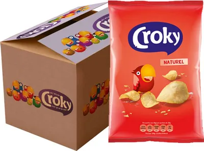 Zdjęcie produktu dla Croky - Naturalne chipsy solone - 12 x 100 g