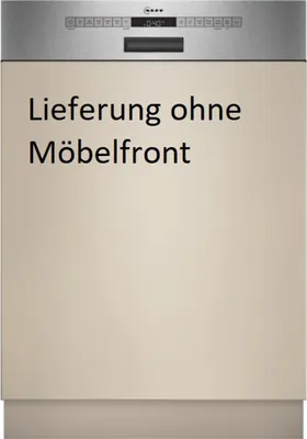 Produktbild von Neff N 50, Geschirrspüler integrierbar, Höhe 81,5 cm, Breite 60 cm, Gebürsteter Stahl S145ECS15E