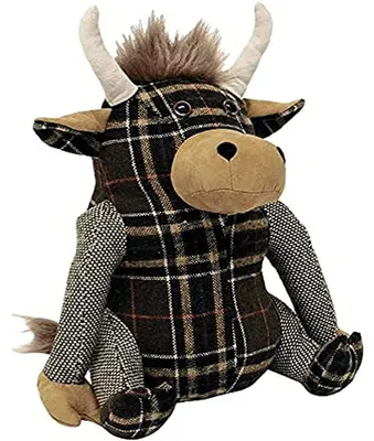 Obrázok produktu pre Záťažová podložka s motívom skótskeho dobytoča, robustná, 100% polyester, 22 x 24 x 15 cm