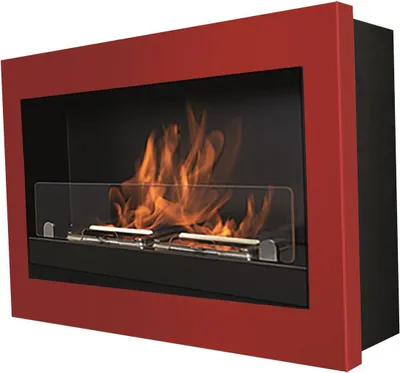 Produktbild von Tecno Air System Treviso, Wandmontierbarer Kamin, offen, -Ethanol, Rot, Horizontal, 3000 W