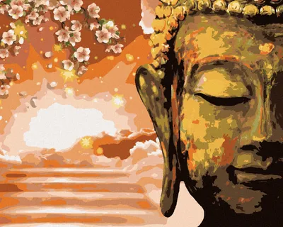 Produktbild von Zuty - Malen nach Zahlen - BUDDHA UND EIN BAUM, 40x50 cm, ohne Keilrahmen