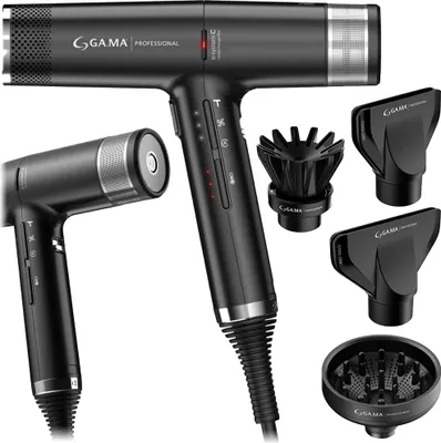 Produktbild von GA MA Haartrockner IQ3 Perfetto Schwarz Ionenfön Diffusor