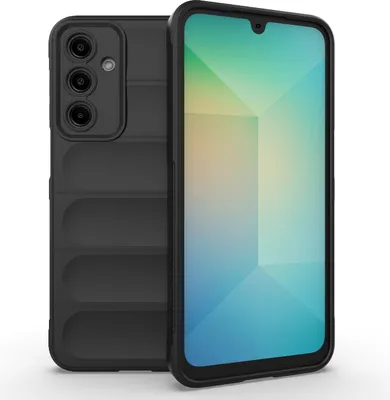 Produktbild von Mobigear Bumpy Samsung Galaxy A16 Hülle Flexibles TPU Backcover - Schwarz