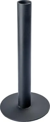 Produktbild von INNA-GLAS Kerzenhalter Hilarius für Stabkerzen bis 2,5cm, schwarz, 16cm, Ø10cm - Metall Kerzenständer