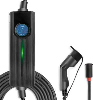 Image de Platinet EV Charging Unit Traveller Set (Portable), 6x câbles d'entrée : PG, UK, CEE 5 broches (32A), CEE 3 broches (32A), CEE 5 broches (16A), CEE 3 broches (16A), Sortie : Type 2 (câble 5m), détection automatique de l'entrée, pour tous les véhicules électriques, ligne utilisateur domestique, simple ou triple