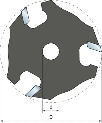 Image de Couteau à rainurer FREUD - Ø50,8 H3,97 AL8 Z3 - F03FR02021 -56-10908P