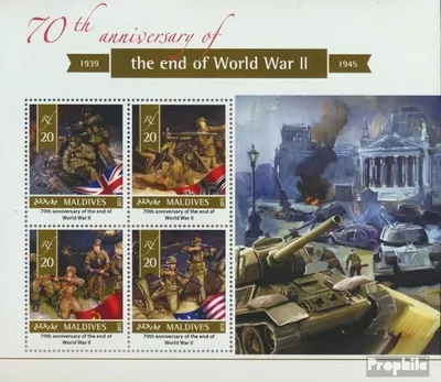 Produktbild von Briefmarken Malediven 2015 Mi 5699-5702 Kleinbogen (kompl. Ausg.) postfrisch Zweiter Weltkrieg