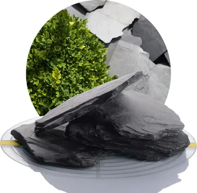 Produktbild von Schicker Mineral-Schiefer Ziersplitt schwarz 25 kg-70-200mm