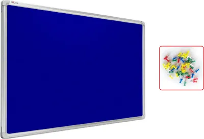 Produktbild von Filztafel mit Alurahmen  Blau 120x90cm