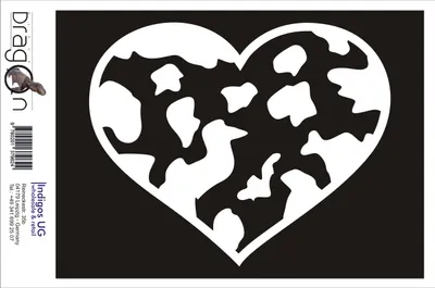 Produktbild von Aufkleber / Autoaufkleber - JDM / Die cut / Auto / OEM - Heart tiger - 210x170mm pink - Heckscheibe / Heckscheibenaufkleber