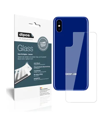 Produktbild von 2x Schutzfolie für Doogee X50L Rückseite - Anti-Shock 9H Folie dipos Glass Kunststoffglas